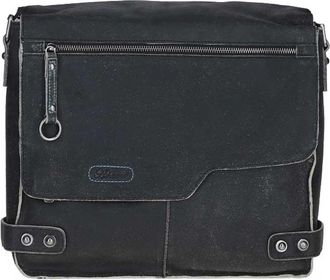 Ashwood Leather Mens Real Messenger Bag - Black - One Size
