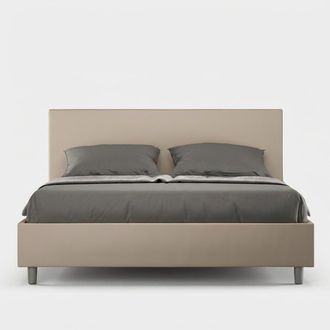 Les Tendances Cama Matrimonio Contenedor 160x200 Moderno Polipiel Adele M1 - Beige