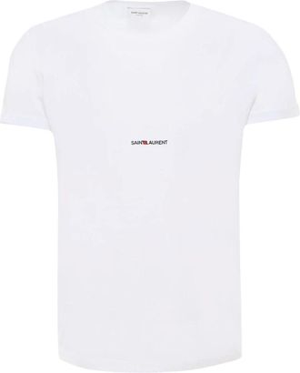 Saint Laurent Hombre, Camisetas, Blanco, Talla: 2XL