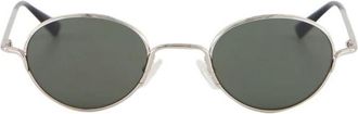 Alexander McQueen Metalen Zonnebril - Dames - Zonnebrillen - Grijs - ONE Size - Accessoires