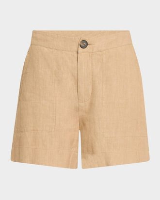 Vince Mid-Rise Hemp Shorts