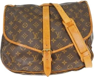 Louis Vuitton Pre-owned Cross Body Bags, unisex, Brown, Size: ONE SIZE Pre-owned Saumur Handbag