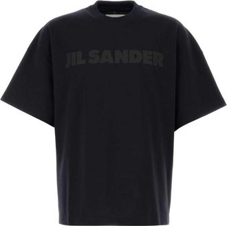 Jil Sander Navy Blue Logo T-Shirt