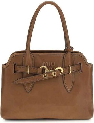 Miu Miu Aventure Top Handle Bag Brown