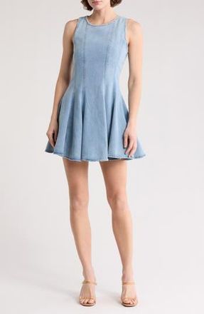 Lush Fit & Flare Denim Dress at Nordstrom Rack, Size X-Large