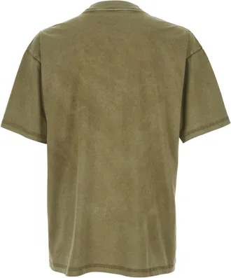 Represent Mens T-Shirt With Logo, Green Cotton T-Shirts And Polos