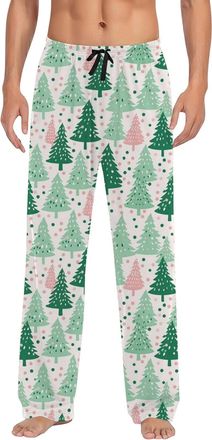 Generic Mens Christmas Pyjama Bottoms Ugly Funny Xmas Print Lounge Pyjama Pants Casual Cosy Loungewear Festive Holiday Pjs Trousers for Family Friends