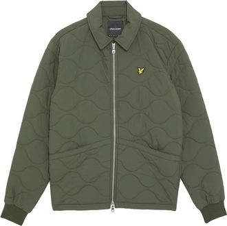 Lyle & Scott Jassen, Heren, Groen, L, Mid Jassen Gewatteerd Ripstop Jack