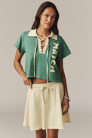 Sundry Drawstring Mini Skirt