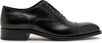Tom Ford Claydon Leather Oxford Shoes - Black - 44 (IT44 / UK10)
