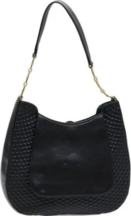 Bally Tweedehands leren schoudertassen - Dames - Vintage Schoudertas - Zwart - ONE Size - Leer - Vintage