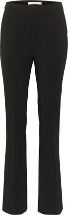 Gestuz High-waisted flared broek - Dames - Wijde Broeken - Zwart - XS - Polyester - Broeken
