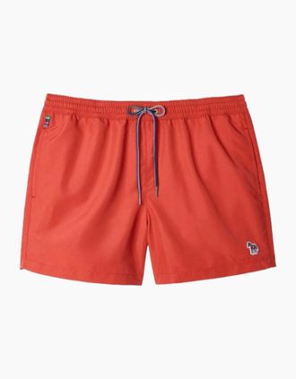 Paul Smith Mens PS Paul Smith Zebra Swim Shorts 23A - Red - Size: 33/32/32
