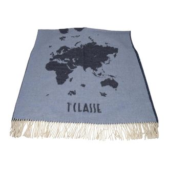 Alviero Martini 1A Classe Stola met Geo-print - Dames - Accessoires - Grijs - Maat: ONE Size Wol