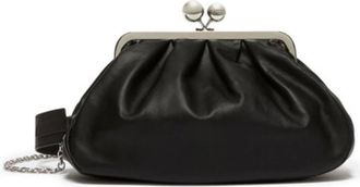 Max Mara Pasticcino Cubico Clutch - Dames - Clutches - Zwart - ONE Size - Leer - Tassen