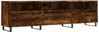 vidaXL Vidaxl - Mueble de tv madera contrachapada roble ahumado 150x30x44,5 cm