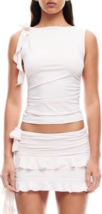 Lioness Rendezvous Sleeveless Ruffle Top in Blush at Nordstrom Rack, Size X-Large