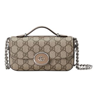 Gucci (WMNS) Gucci Petite GG Mini Bag Beige Ebony 760194-92TIG-9770