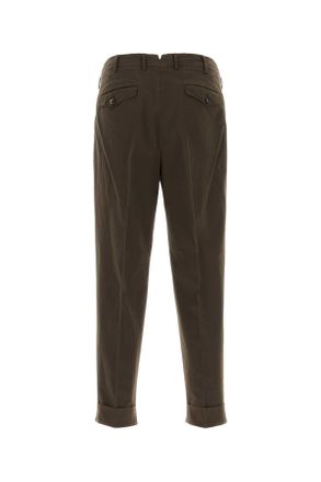 Pantaloni Torino Mens Brown Stretch Cotton Style Pant Y177 Exterior: Elastane Pantaloni