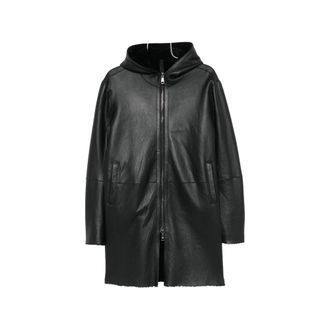 Tagliatore Wilson Hooded Leather Jacket