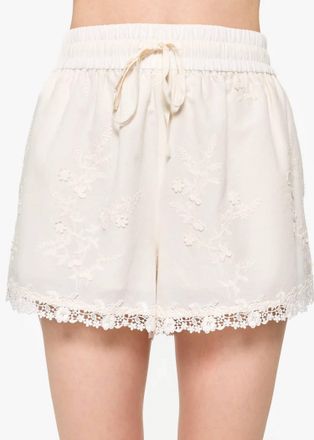 Cami NYC Eila Embroidered Short In Macadamia