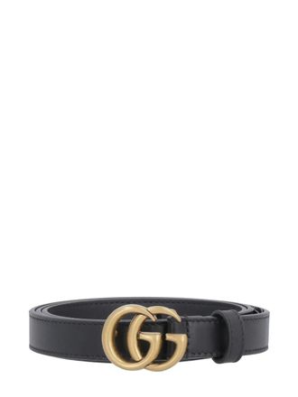 Gucci Riem met horsebit detail - Zwart