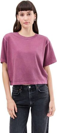 Richer Poorer Inc. The Relaxed Crop Tee in Burgundy at Nordstrom, Size Large