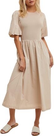 Wishlist Twofer Midi Dress in Natural at Nordstrom Rack, Size Large