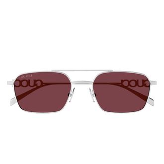 Gucci Sunglasses, unisex, Gray, Size: 54 MM Sunglasses