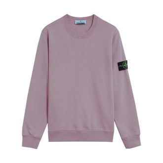 Stone Island Sweatshirts, male, Purple, Size: 3XL Crew-neck Sweatshirt
