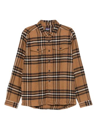 Patagonia plaid organic-cotton shirt - Brown