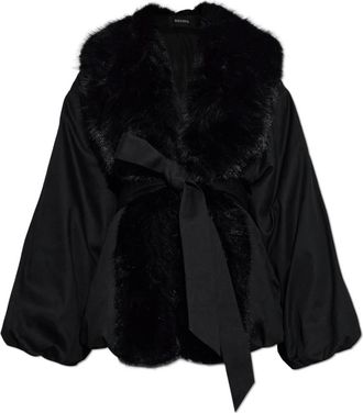 Rotate Giacca Corta in Eco-pelliccia - - Jackets - Donna - Nero - M