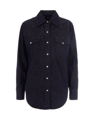 A.P.C. Indigo Western Shirt