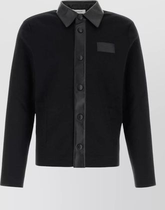 Givenchy mixed material lightweight jacket