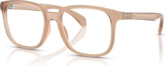 Moncler 55mm Square optical glasses in Beige at Nordstrom