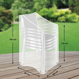 LLR Collection Premium Schutzhülle 06 für Stapelstühle Xl, 150 x 96 cm