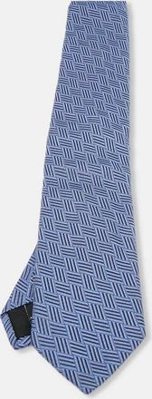 S.T. Dupont S. t. Dupont Blue Patterned Silk Tie