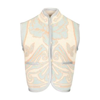Forte_Forte Peonia My Love Wool Blend Vest - female - Forte Forte - Waistcoats - Blue - XS - Jackets