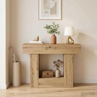 vidaXL Vidaxl Tavolo Consolle Rovere Artigianale 101 X 30 X 74 Cm
