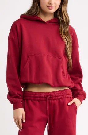 BP. Bubble Hoodie in Red Cinder at Nordstrom, Size Xx-Small