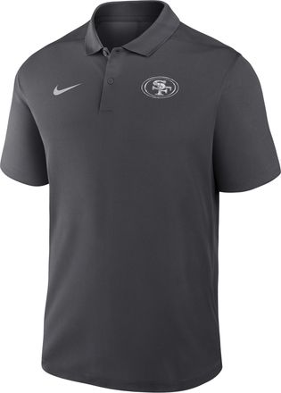 Nike San Francisco 49ers Fractal Logo Victory Nike Mens Dri-FIT NFL Polo in Grey | 35806F9B-M2H