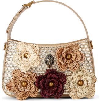 Kurt Geiger Mini Bond Floral Shoulder Bag in Open Beige at Nordstrom Rack