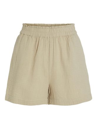 Vila Womens nia Hw Shorts-Noos, Feather Gray, 8