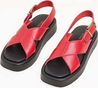 Charlotte Stone Anto Slingback Flatform Sandal in Flame at Nordstrom, Size 10
