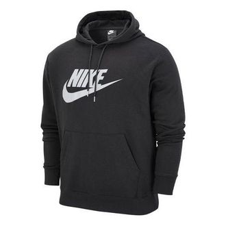 Nike Mens Nike Casual Alphabet Logo Printing Fleece Black DM1237-010