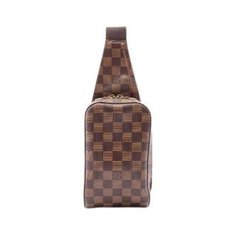 Louis Vuitton Pre-owned Geronimos Damier Ebene heuptas - Heren - Pre-owned - Bruin - Maat: ONE Size
