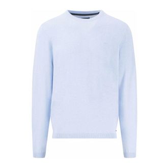 Fynch-Hatton Dames, Truien, Blauw, Maat: XL Katoen