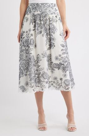 Kobi Halperin Lidia MidiSkirt in Ivory Multi at Nordstrom, Size X-Small