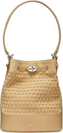 Zanellato Small 222 Bucket Bag - Dames - Schoudertassen - Beige - ONE Size - Leer - Tassen