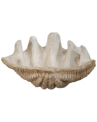 A&B Home Medium Clam Shell Accentnatural